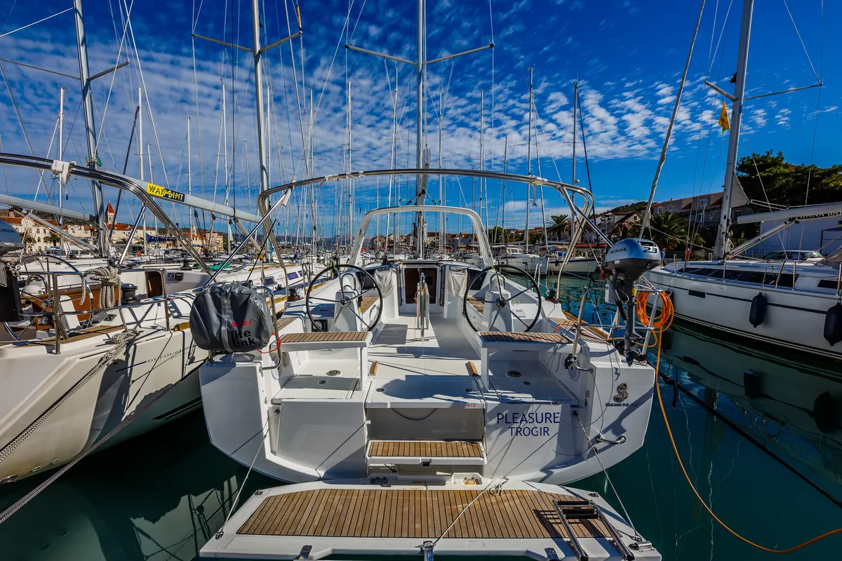 Salon of Pleasure, a Beneteau Oceanis 38.1 sailboat at Split, Croatia