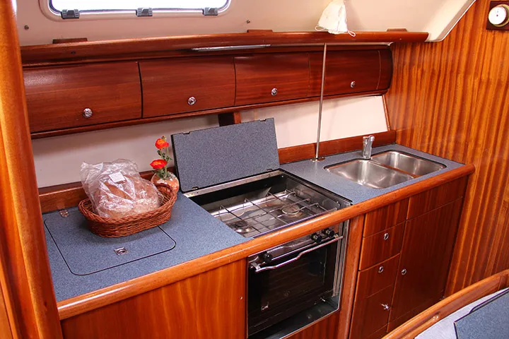 Galley of Sfakia, a Bavaria 41 sailboat at Hora Sfakion, Greece