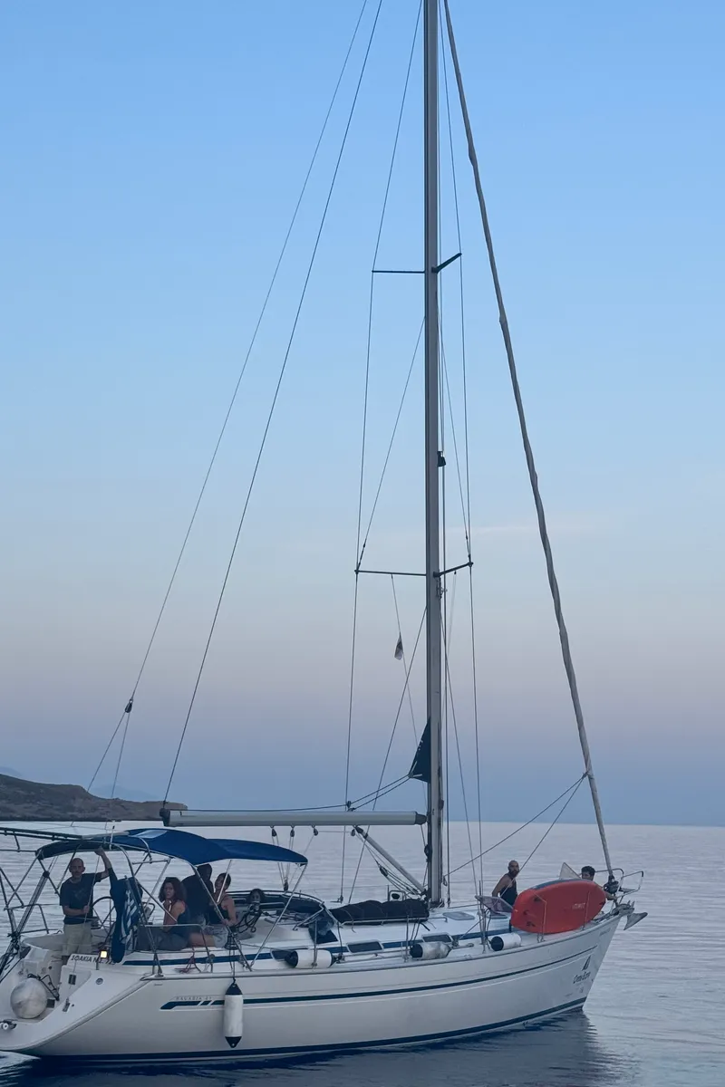 Exterior view of Sfakia, a Bavaria 41 sailboat at Hora Sfakion, Greece