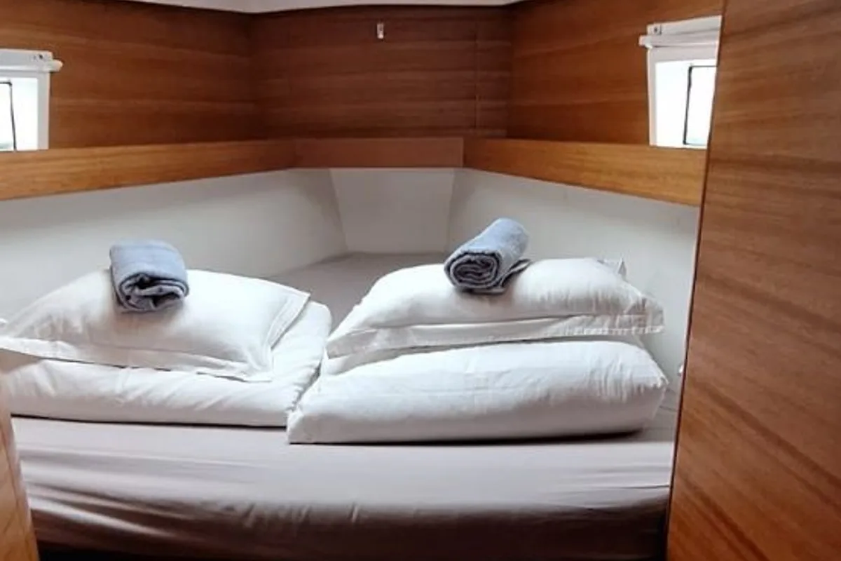 Cabin on Zeba, a Elan Impression 45.1 sailboat at Grad Šibenik, Croatia