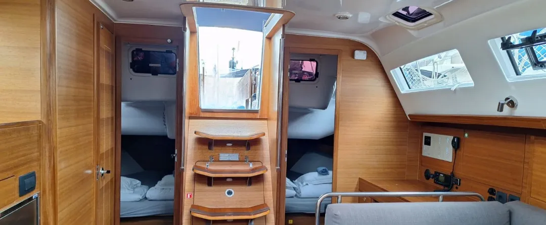 Cabin on Zeba, a Elan Impression 45.1 sailboat at Grad Šibenik, Croatia