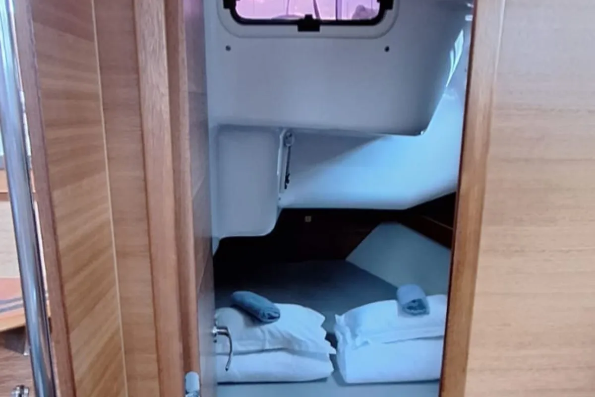 Cabin on Zeba, a Elan Impression 45.1 sailboat at Grad Šibenik, Croatia