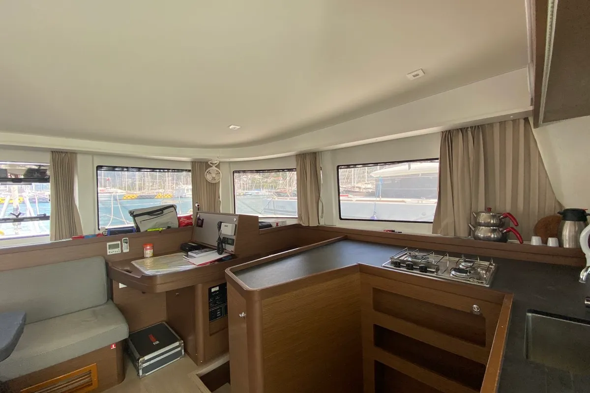 Galley of Day Dream, a Lagoon 42 catamaran at Fethiye, Turkey