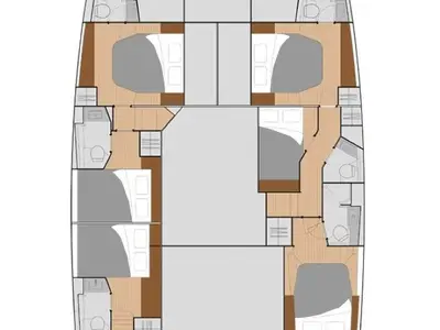 Sunrise, a Fountaine Pajot Saba 50 catamaran at Ribishi, Saint Vincent and the Grenadines
