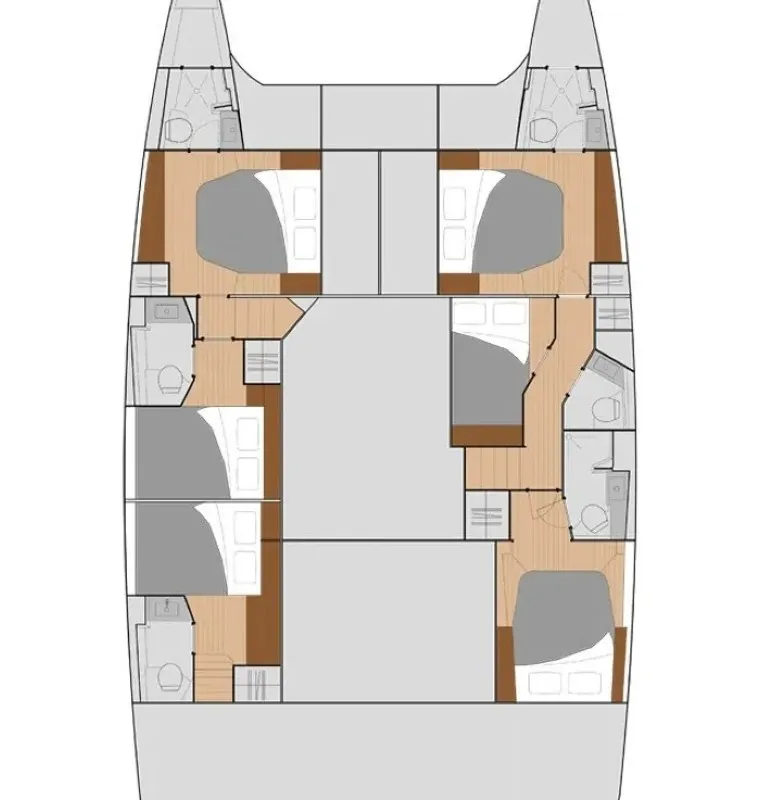 Sunrise, a Fountaine Pajot Saba 50 catamaran at Ribishi, Saint Vincent and the Grenadines