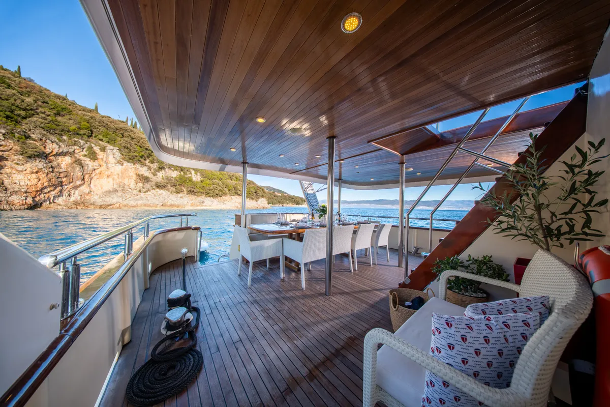 Exterior view of Korab, a Motoryacht motor yacht at Split, Croatia