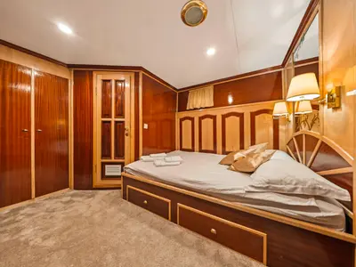 Cabin on Korab, a Motoryacht motor yacht at Split, Croatia