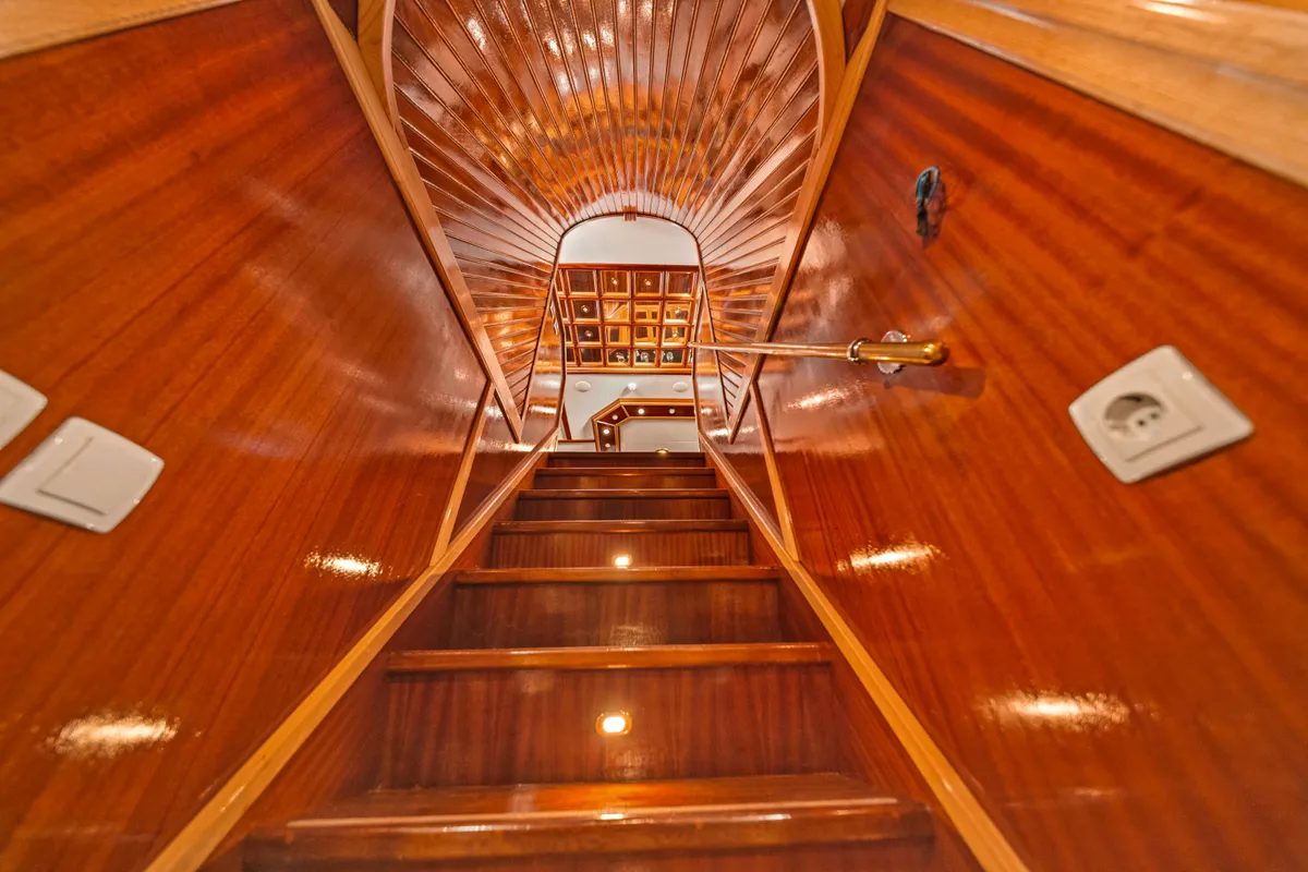 Salon of Korab, a Motoryacht motor yacht at Split, Croatia