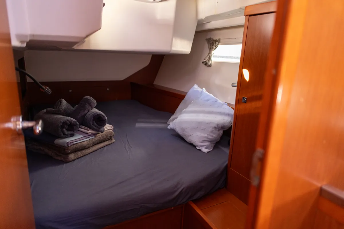 AVALON, a Beneteau Oceanis 45 sailboat at Port de Pollença, Spain