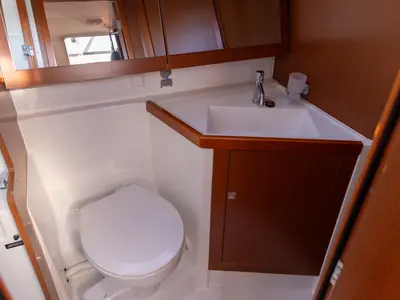 AVALON, a Beneteau Oceanis 45 sailboat at Port de Pollença, Spain