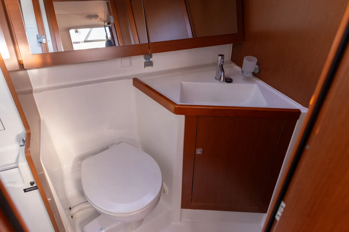 AVALON, a Beneteau Oceanis 45 sailboat at Port de Pollença, Spain
