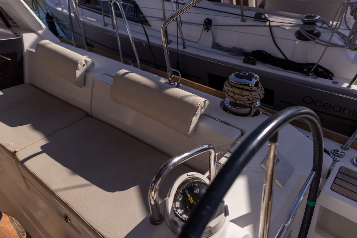 AVALON, a Beneteau Oceanis 45 sailboat at Port de Pollença, Spain