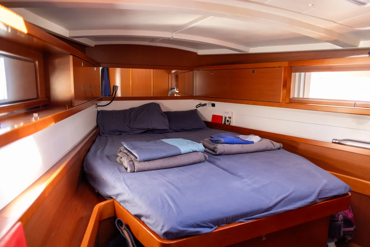 AVALON, a Beneteau Oceanis 45 sailboat at Port de Pollença, Spain