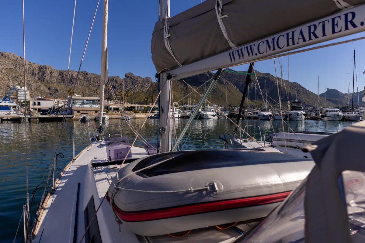 AVALON, a Beneteau Oceanis 45 sailboat at Port de Pollença, Spain