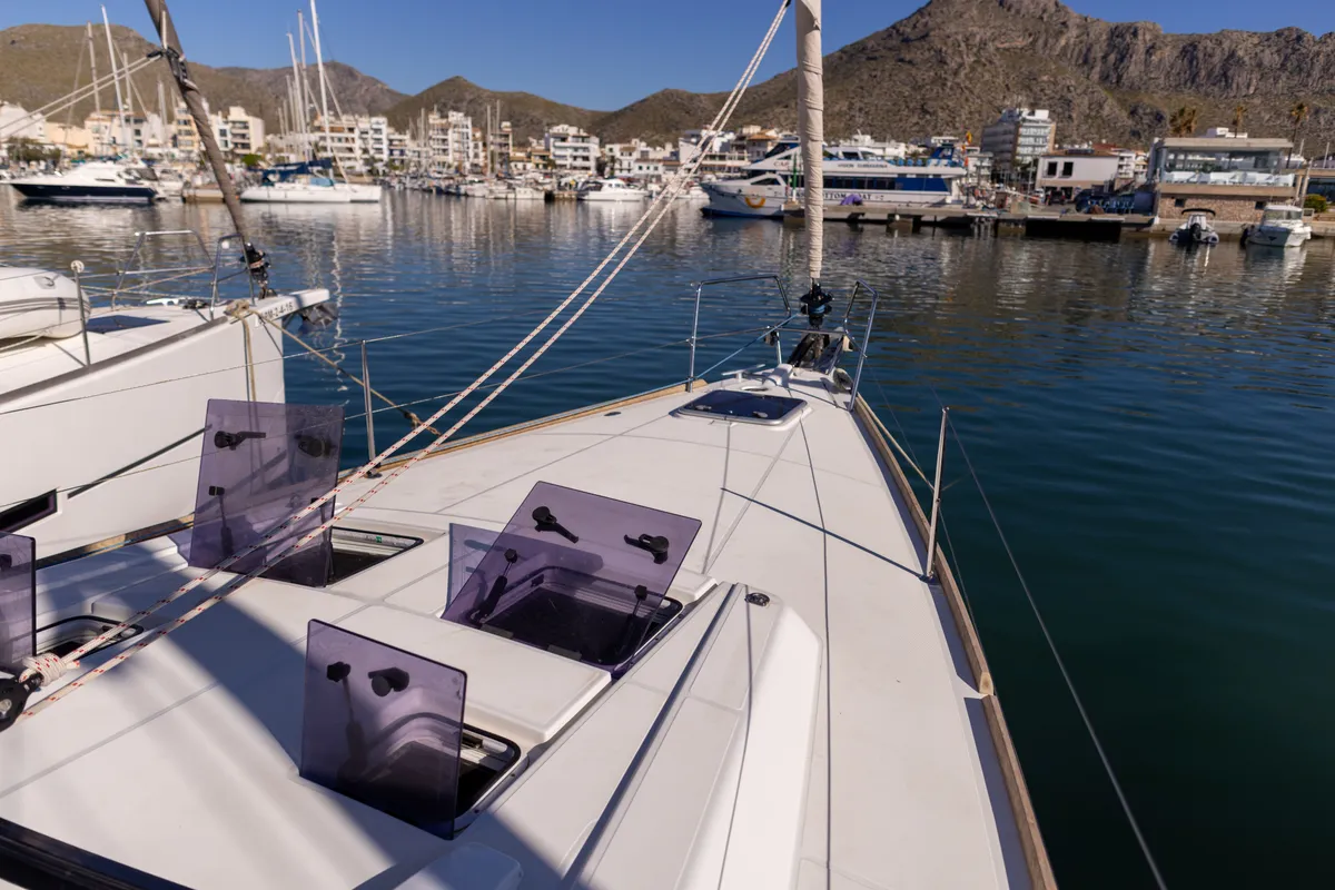 AVALON, a Beneteau Oceanis 45 sailboat at Port de Pollença, Spain