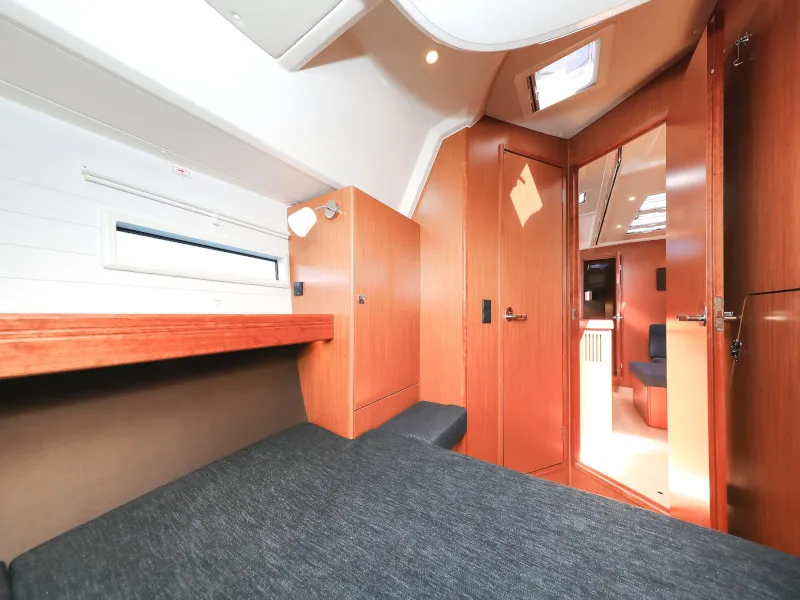 Cabin on Jameson II, a Bavaria Cruiser 46 sailboat at Zadar, Croatia