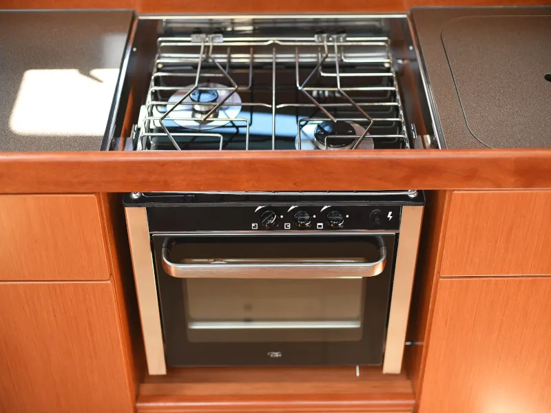 Galley of Jameson II, a Bavaria Cruiser 46 sailboat at Zadar, Croatia
