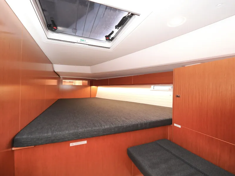Cabin on Jameson II, a Bavaria Cruiser 46 sailboat at Zadar, Croatia