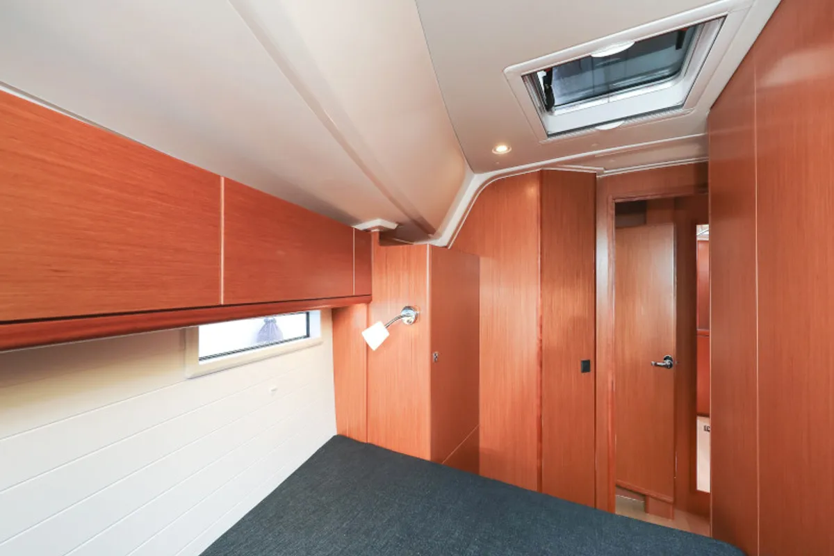 Cabin on Jameson II, a Bavaria Cruiser 46 sailboat at Zadar, Croatia