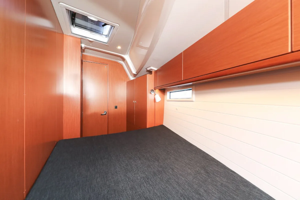Cabin on Jameson II, a Bavaria Cruiser 46 sailboat at Zadar, Croatia