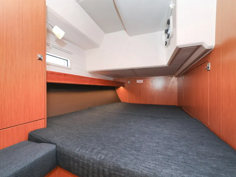 Cabin on Jameson II, a Bavaria Cruiser 46 sailboat at Zadar, Croatia
