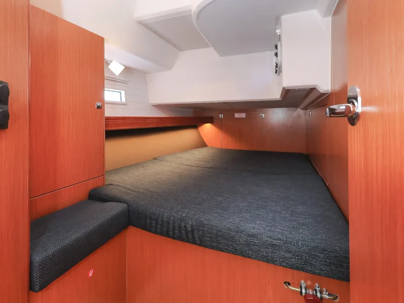 Cabin on Jameson II, a Bavaria Cruiser 46 sailboat at Zadar, Croatia