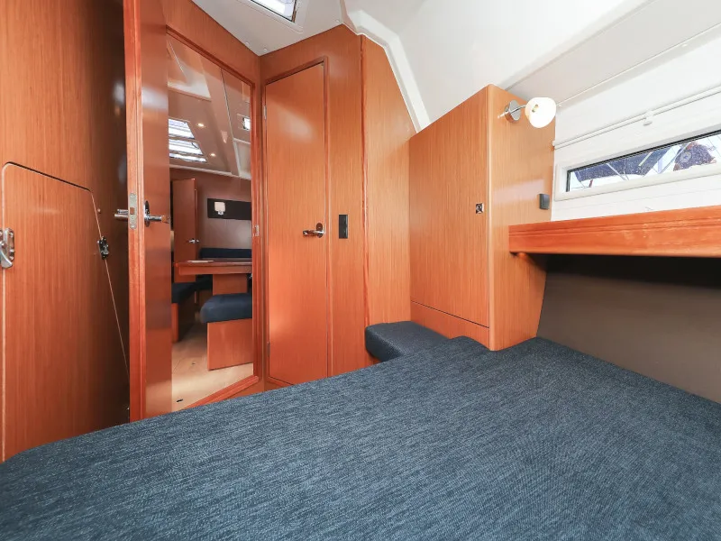 Cabin on Jameson II, a Bavaria Cruiser 46 sailboat at Zadar, Croatia