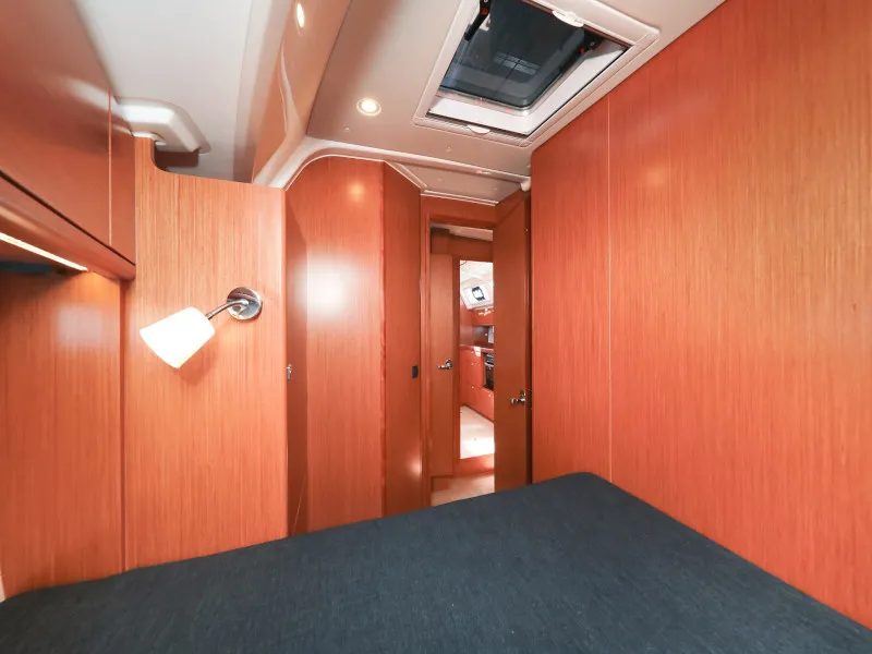 Cabin on Jameson II, a Bavaria Cruiser 46 sailboat at Zadar, Croatia