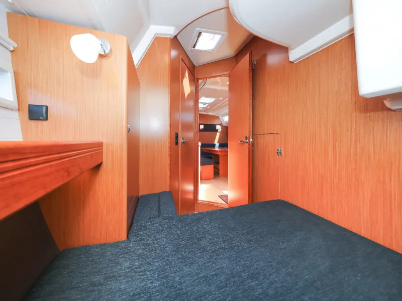 Cabin on Jameson II, a Bavaria Cruiser 46 sailboat at Zadar, Croatia