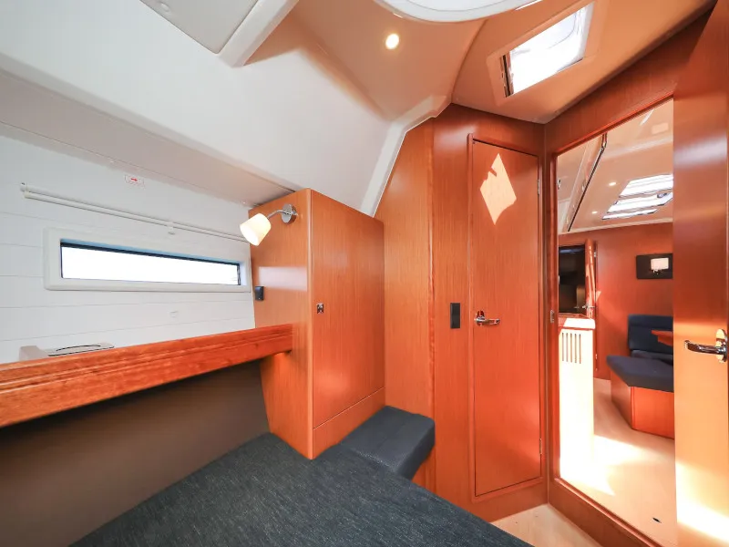 Cabin on Jameson II, a Bavaria Cruiser 46 sailboat at Zadar, Croatia