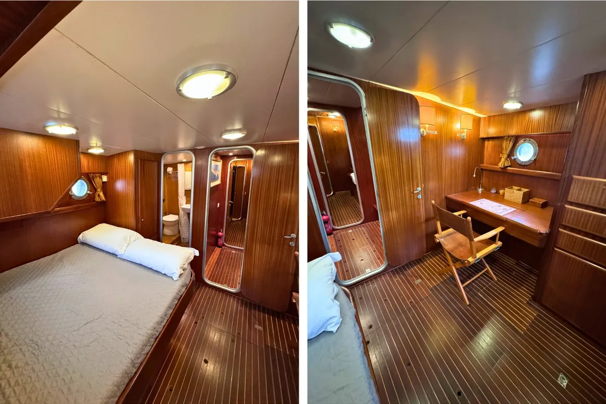 Cabin on Lupo, a Gulet Motorboat motorboat at Figari/Golfo Aranci, Italy