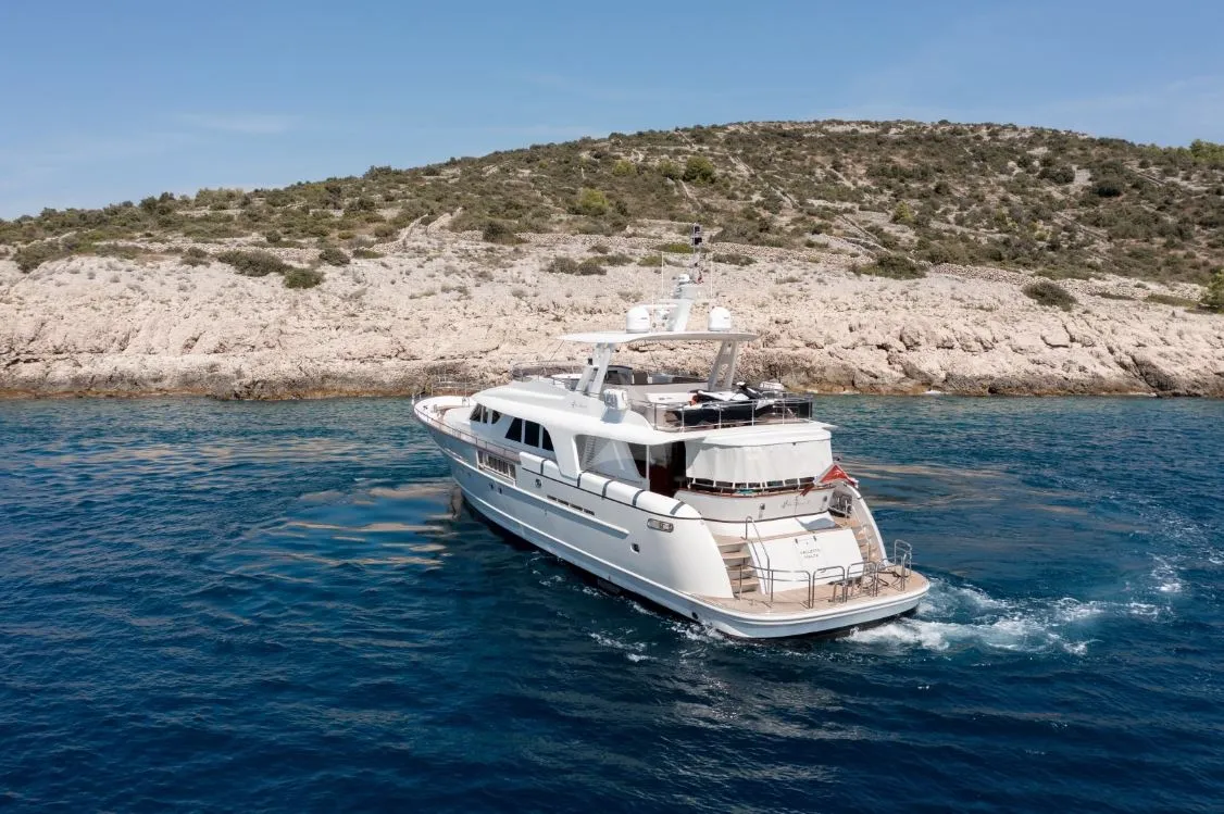 Exterior view of SEA BREEZE II, a Gulet Motoryacht motor yacht at Općina Rogoznica, Croatia