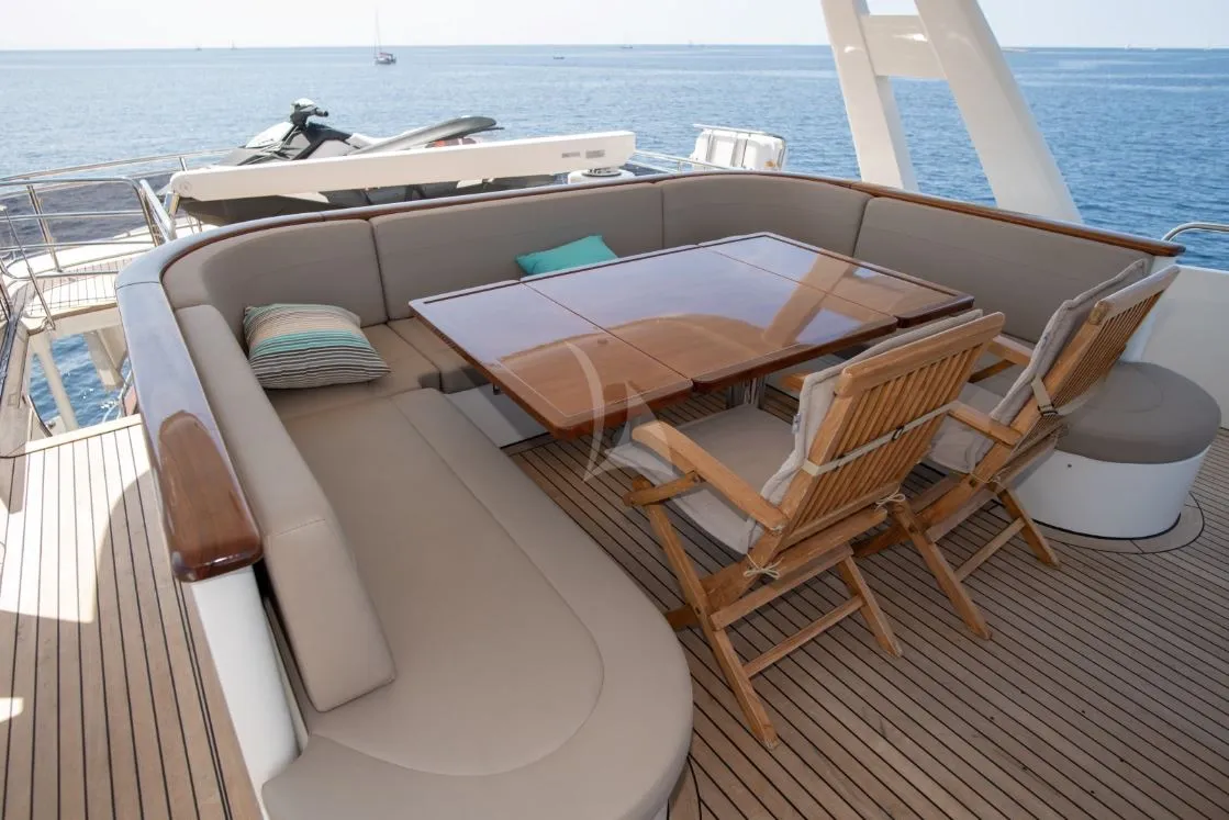 Deck of SEA BREEZE II, a Gulet Motoryacht motor yacht at Općina Rogoznica, Croatia