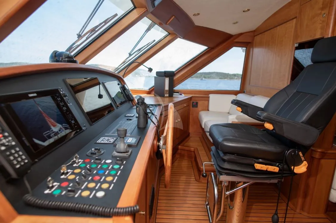 Cockpit of SEA BREEZE II, a Gulet Motoryacht motor yacht at Općina Rogoznica, Croatia
