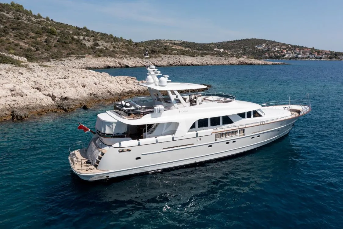 Exterior view of SEA BREEZE II, a Gulet Motoryacht motor yacht at Općina Rogoznica, Croatia