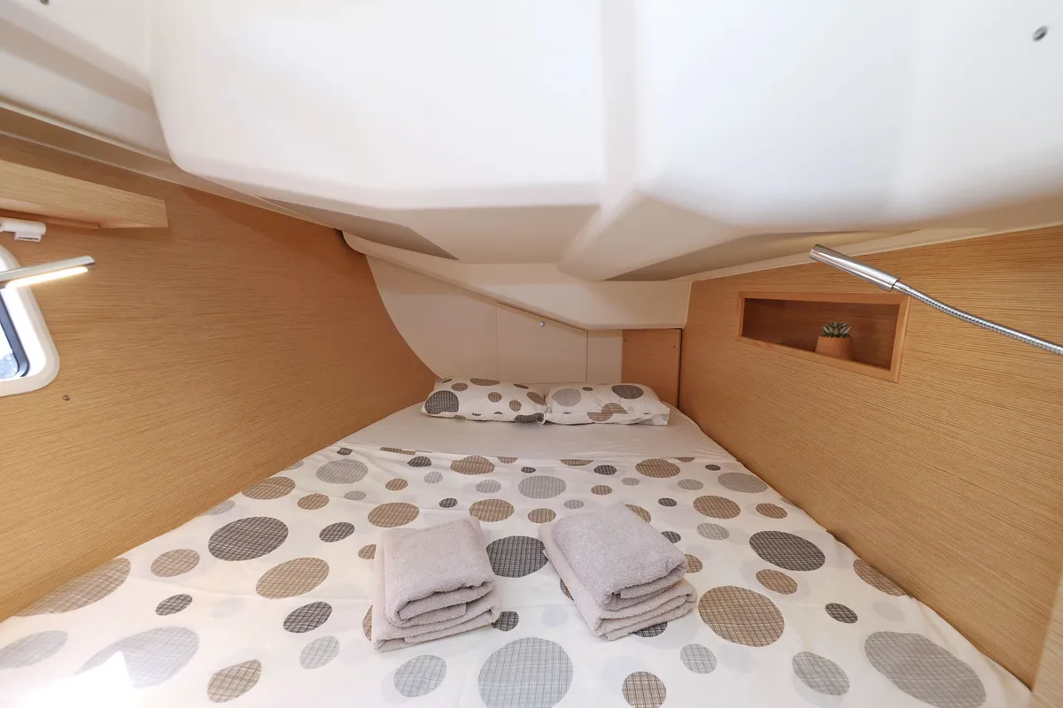 Cabin on Tortuga, a Hanse 458 sailboat at Općina Sukošan, Croatia
