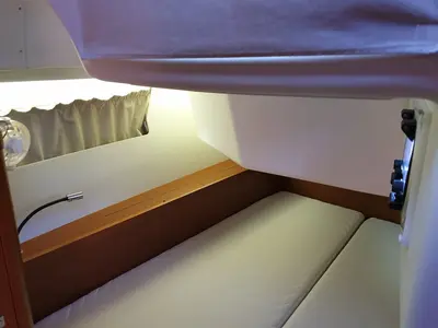 Cabin on Ecstasea, a Beneteau Oceanis 41 sailboat at Athens, Greece