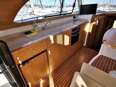 Galley of Mirta, a SAS - Vektor Adriana 36 motorboat at Općina Sukošan, Croatia
