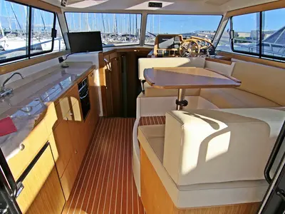 Salon of Mirta, a SAS - Vektor Adriana 36 motorboat at Općina Sukošan, Croatia