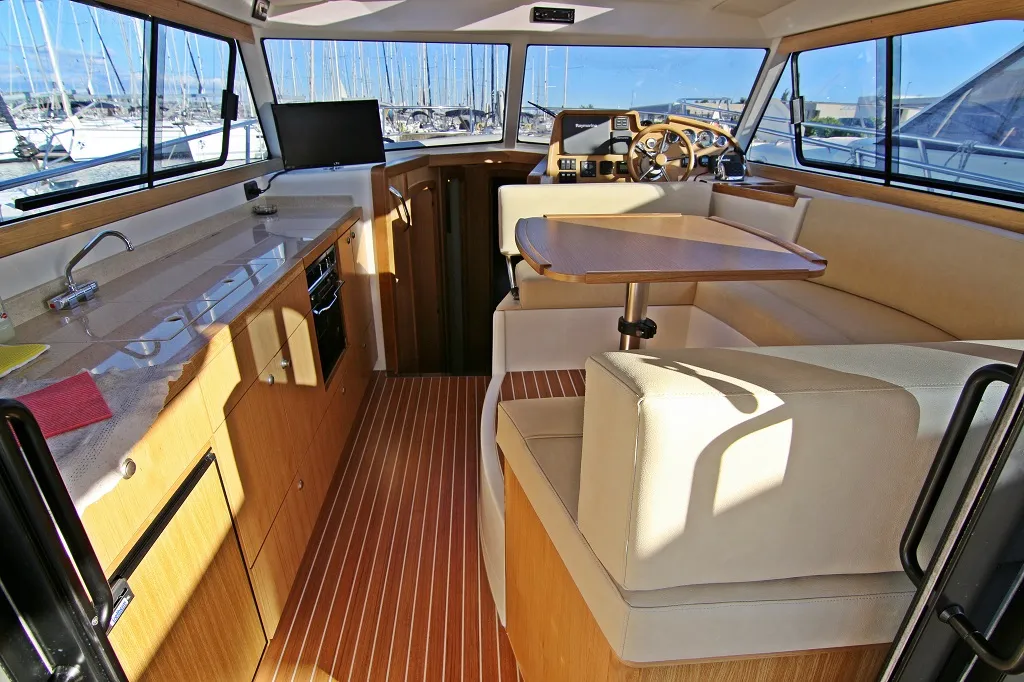 Salon of Mirta, a SAS - Vektor Adriana 36 motorboat at Općina Sukošan, Croatia