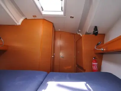 Cabin on FourTwo, a Jeanneau Sun Odyssey 409 sailboat at Fethiye, Turkey
