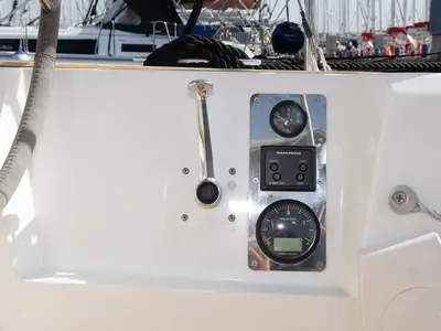 Salon of Lia, a Bavaria Cruiser 34 sailboat at Pirovac, Croatia