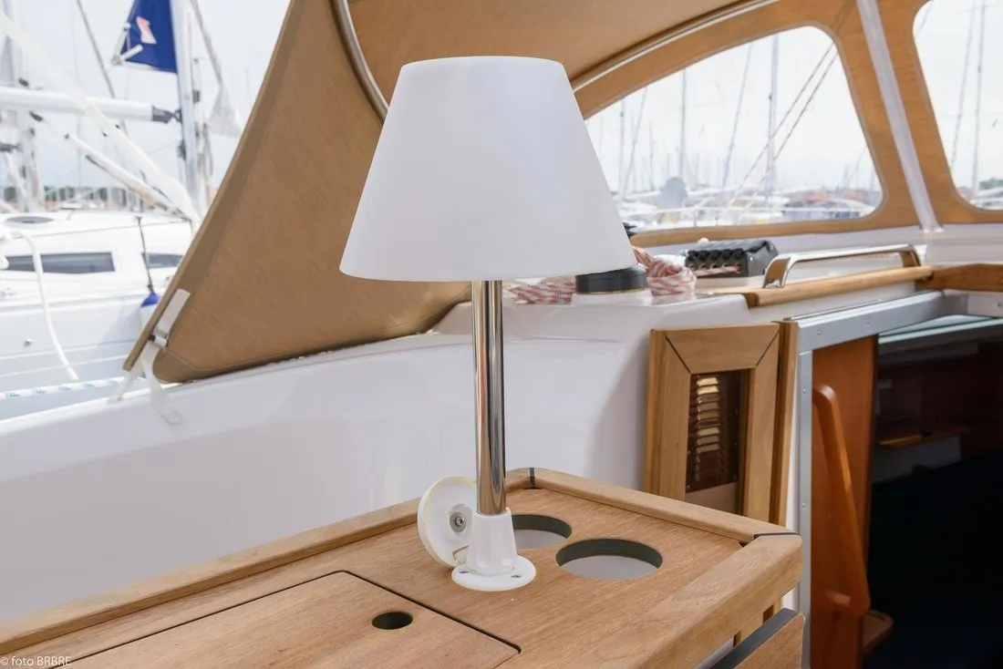 Head on Lia, a Bavaria Cruiser 34 sailboat at Pirovac, Croatia