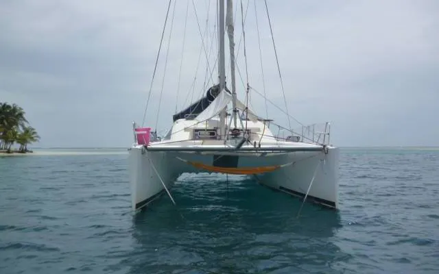 Exterior view of Valpar, a Nautitech 44 catamaran at Narganá, Panama