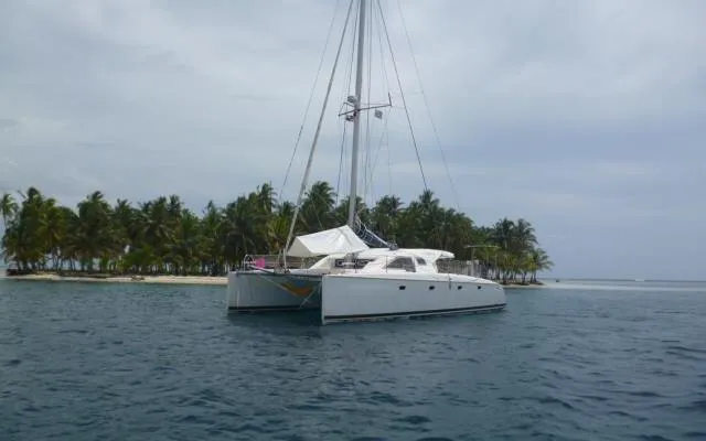 Exterior view of Valpar, a Nautitech 44 catamaran at Narganá, Panama