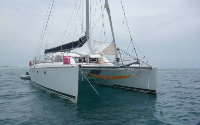 Exterior view of Valpar, a Nautitech 44 catamaran at Narganá, Panama