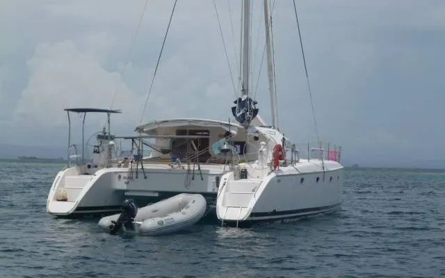 Exterior view of Valpar, a Nautitech 44 catamaran at Narganá, Panama
