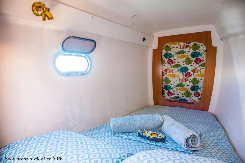 Cabin on Valpar, a Nautitech 44 catamaran at Narganá, Panama