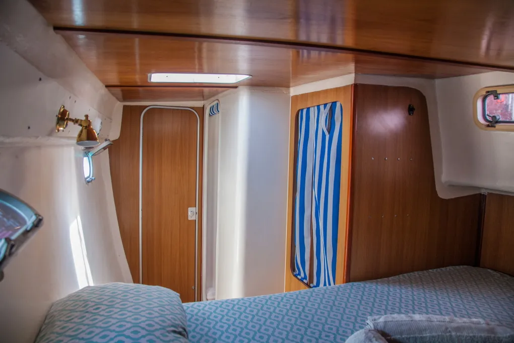 Cabin on Valpar, a Nautitech 44 catamaran at Narganá, Panama