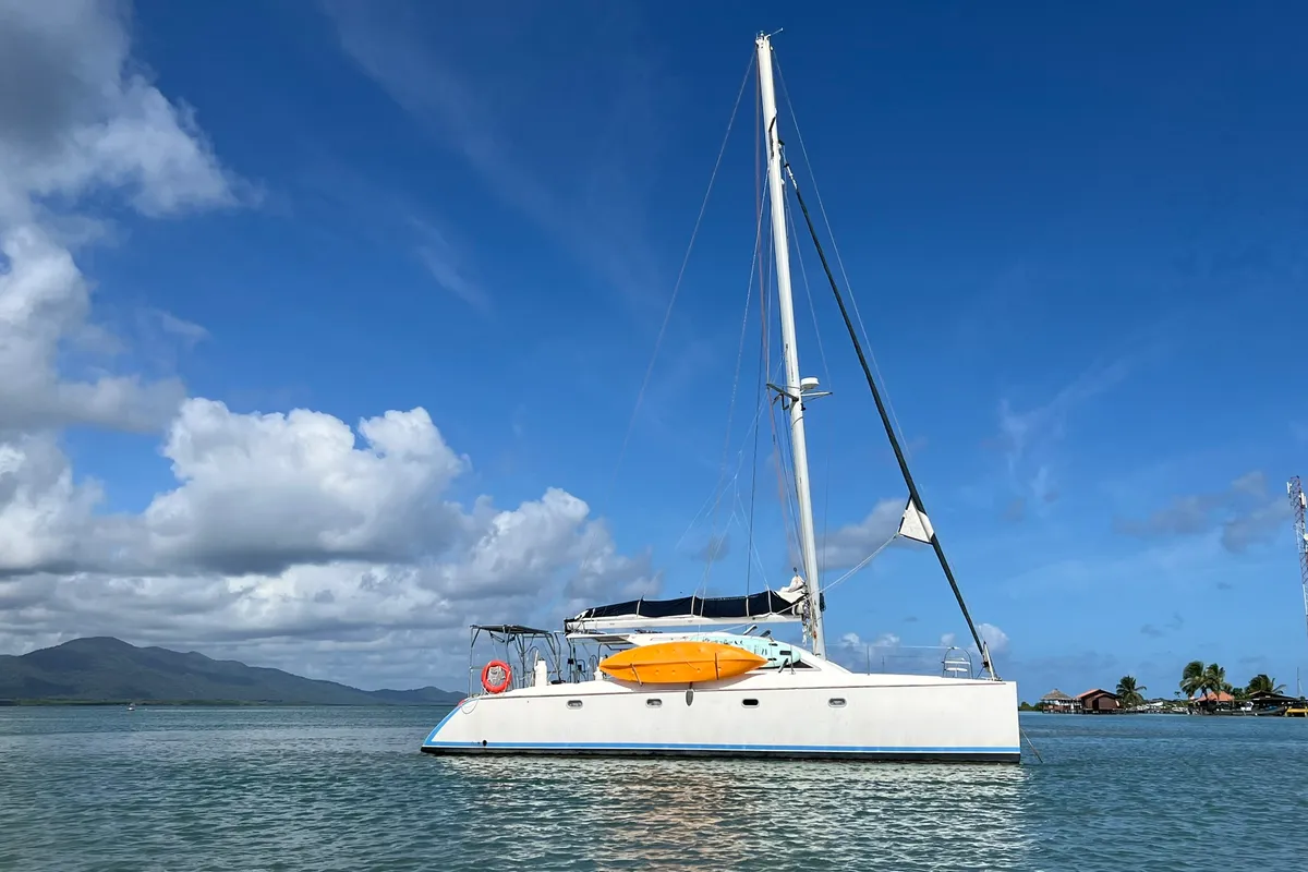 Valpar, a Nautitech 44 catamaran at Narganá, Panama